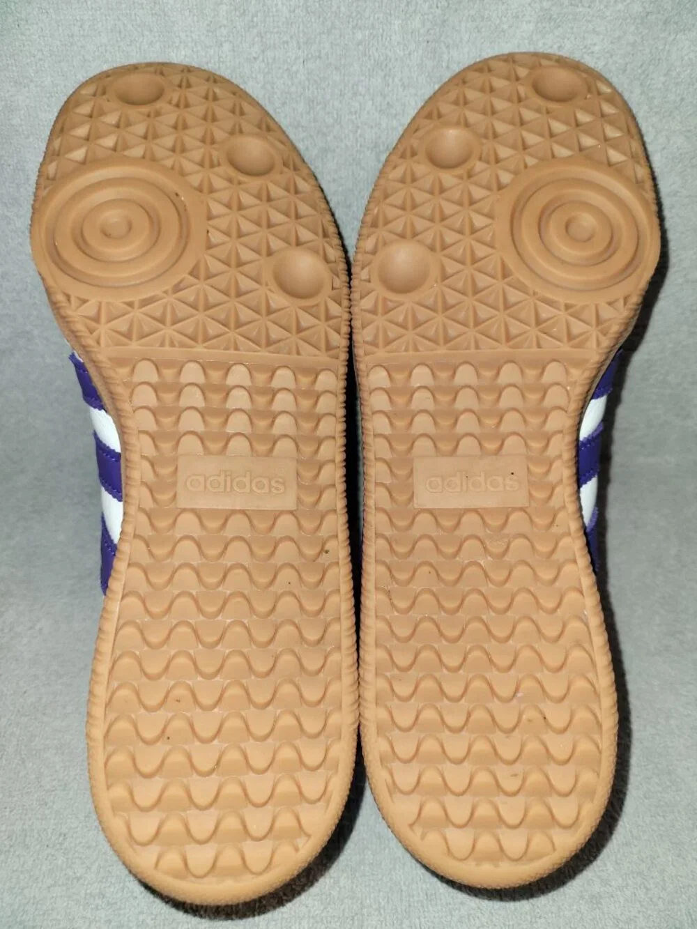 Adidas Samba OG Women's Size 8 White Purple Tan Gum Sneakers IF6514 (#1754)
